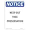 Signmission OSHA Notice Sign, 10" Height, Rigid Plastic, Keep Out Tree Preservation Sign, Portrait OS-NS-P-710-V-13859 - alternate 1